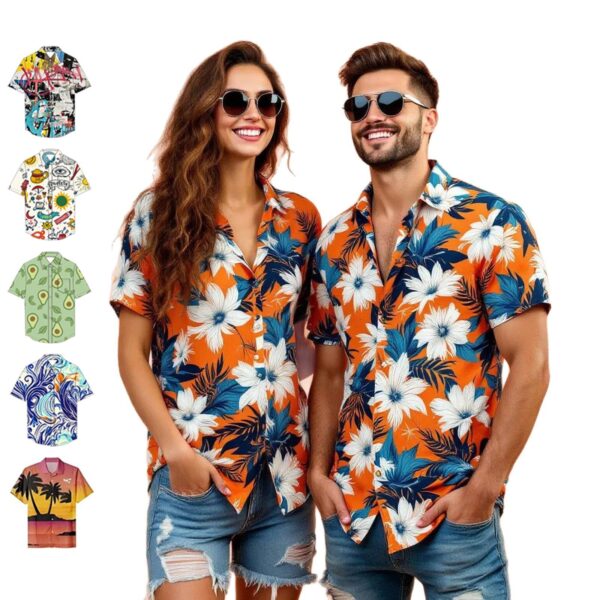 SUS3049 Unisex Custom Sublimation Hawaiian Shirt