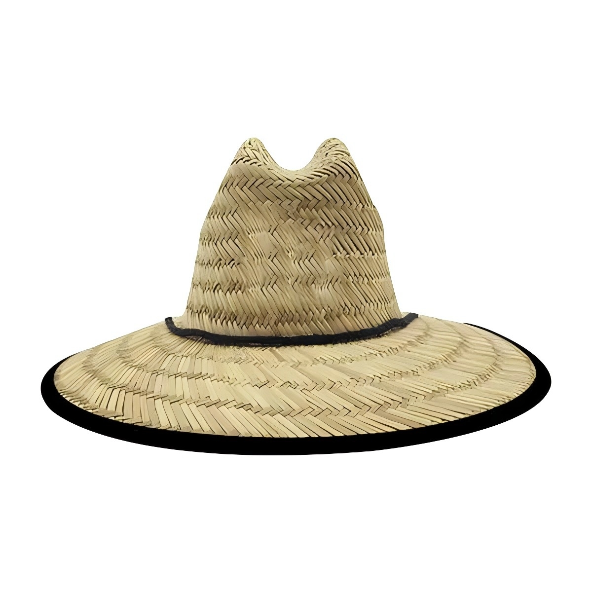 Lifeguard Straw Hat with Color Underbrim & Patch - Image 11