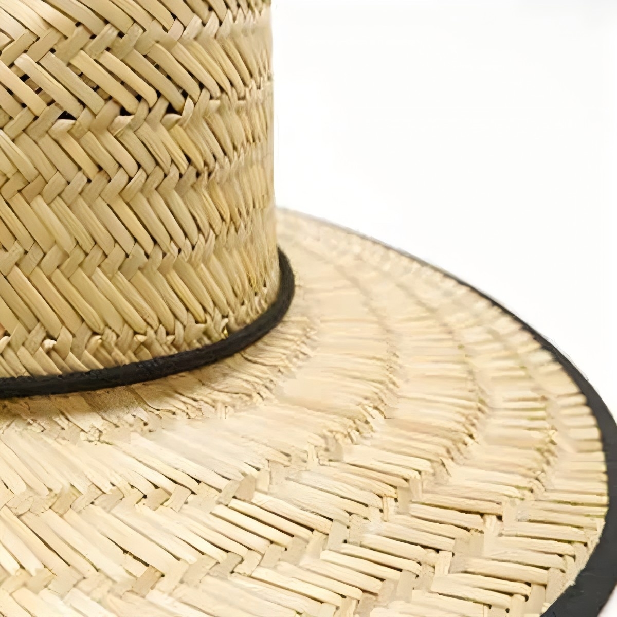 Lifeguard Straw Hat with Color Underbrim & Patch - Image 2