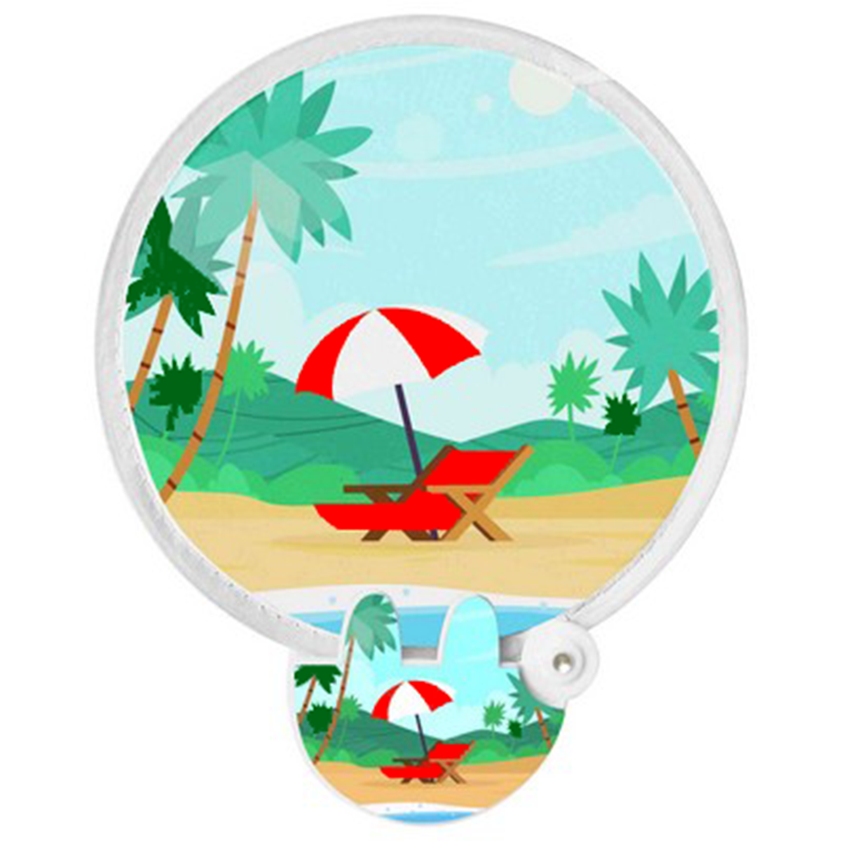 10" Foldable Flyer Hand Fan(MOQ 100) - Image 3