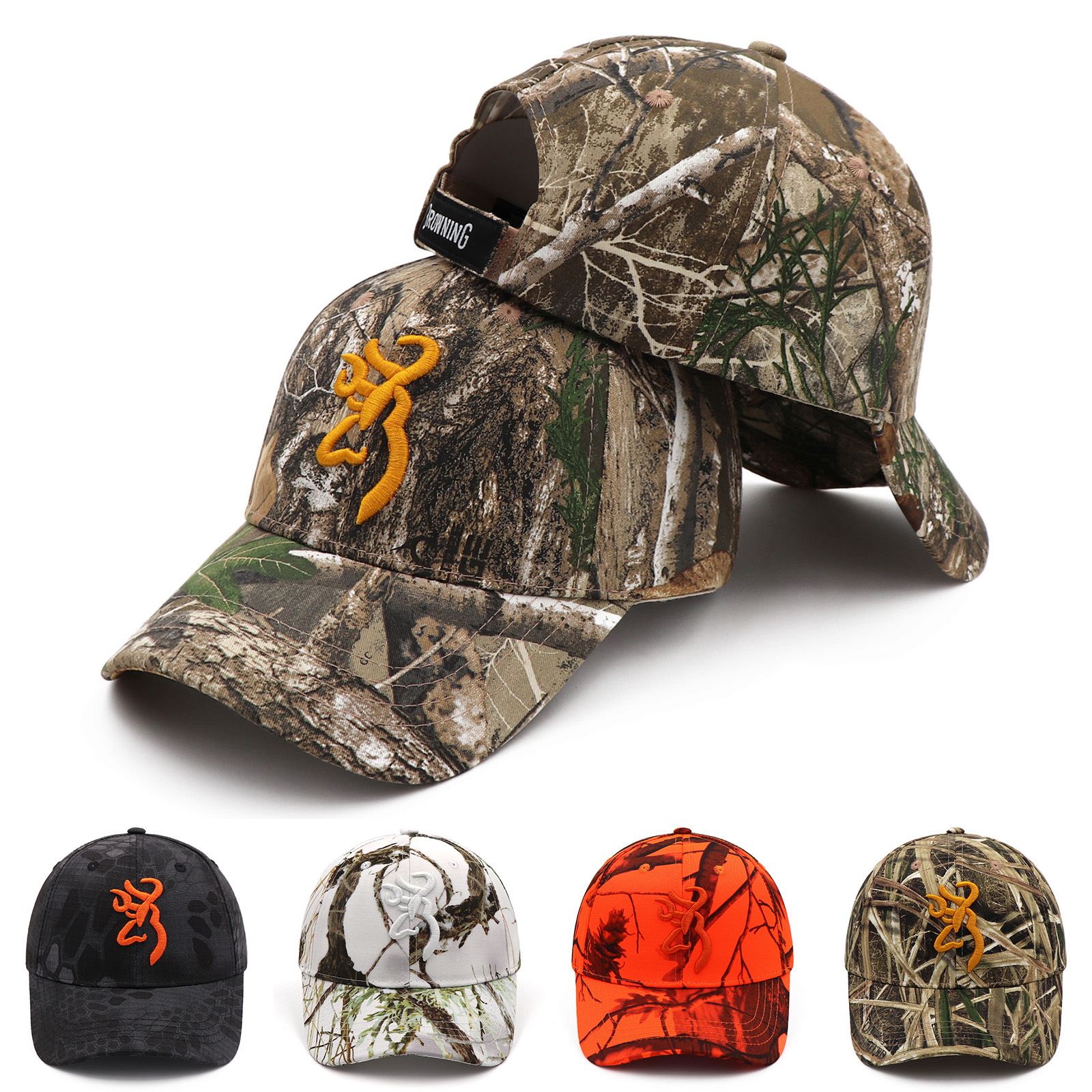 Poly Twill 6-Panel Camo Baseball cap - Image 2