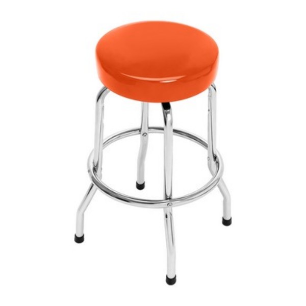 25" H Iron Backless Swivel Bar Stool - Image 4