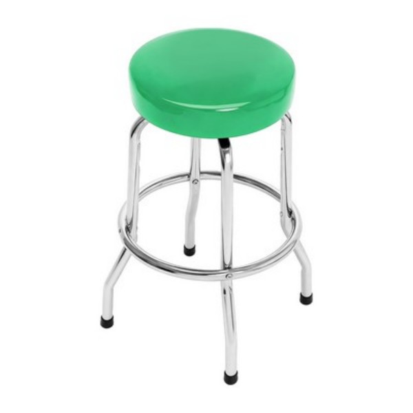 25" H Iron Backless Swivel Bar Stool - Image 5