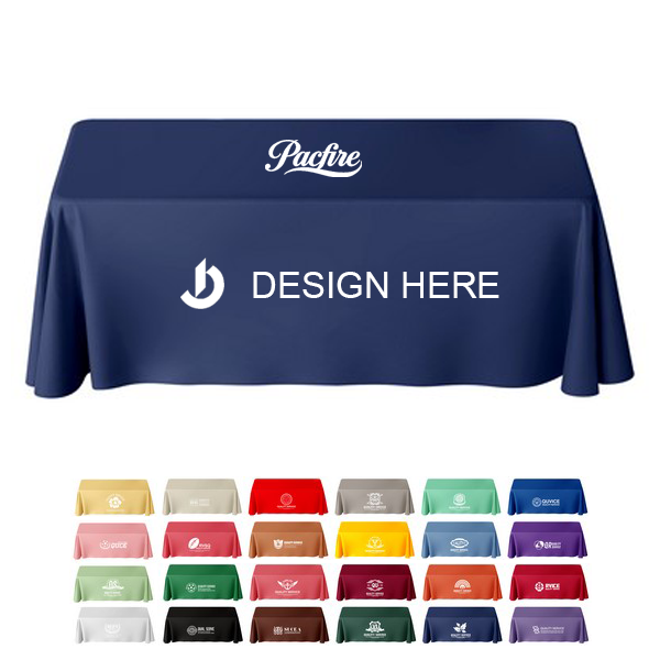 SAS041 (1) Premium 230gsm 8' Full Color Printed Warp Knitted Tablecloth