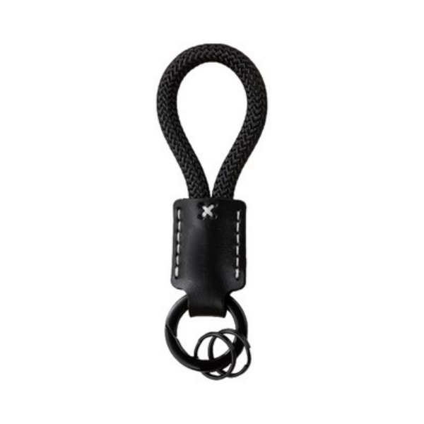 Handmade Leather Keychain With Double Rings - Image 5