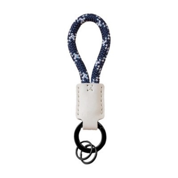 Handmade Leather Keychain With Double Rings - Image 3