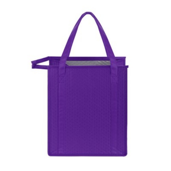 Non Woven Aluminum Foil Zipper Insulation Bag (13'' L x 15'' W x 10'' H) - Image 4
