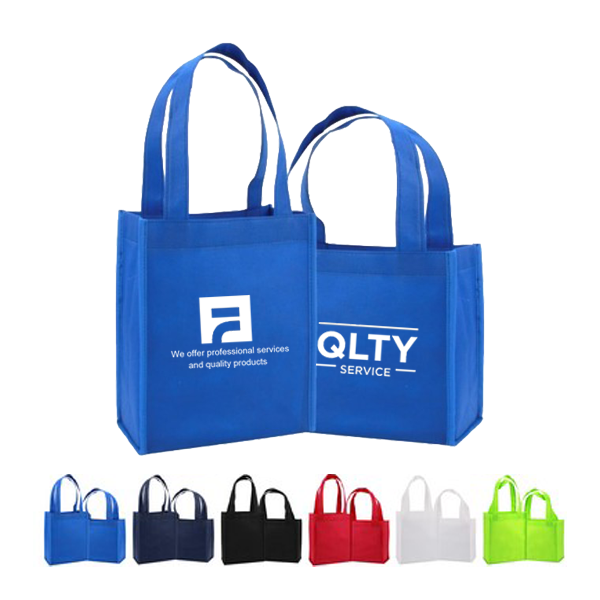 SAS070 105GSM Full Color Full Wrap Laminated Tote Bag With Square Corner