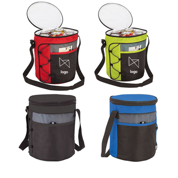 600D Oxford Cloth Single Shoulder Cylindrical Cooler Bag