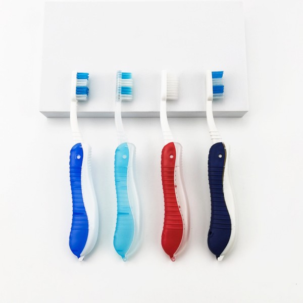 Foldable Portable Hotel Travelling Plastic Toothbrush - Image 3