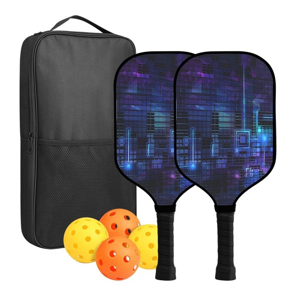 Custom Full Color Pickleball Racket Paddle & Ball Set w/ Carrying Bag - Image 9