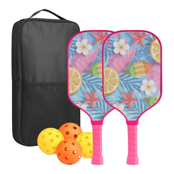 Custom Full Color Pickleball Racket Paddle & Ball Set w/ Carrying Bag - Image 12