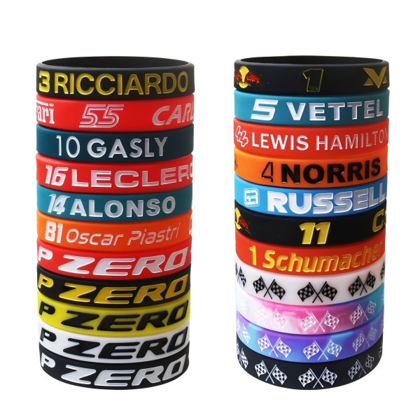 Screen Printed Silicone Wristband With Low MOQ