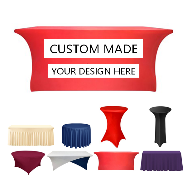 Custom 6ft Full Color Stretch Tablecloth